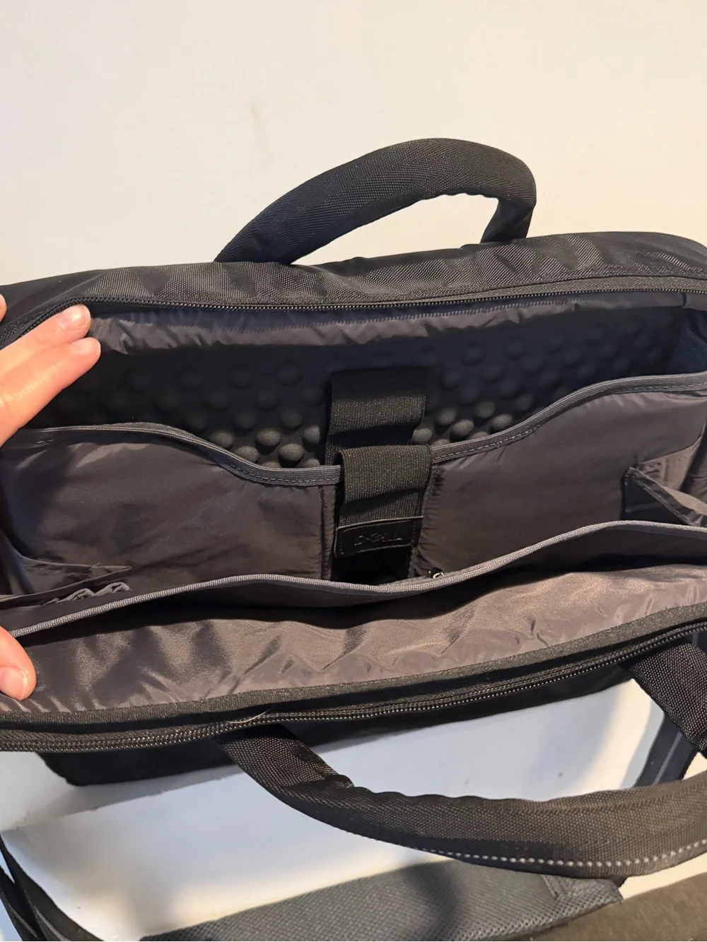 Dell Black Laptop Briefcase with Padded Strap